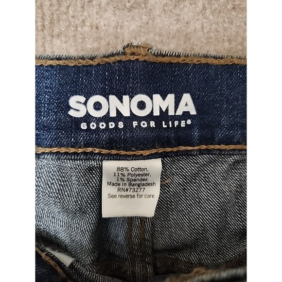 Sonoma Regular Fit Everyday Jeans Men 30x30 Blue Medium Wash Stretch Straigt NEW - Picture 7 of 10